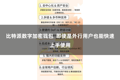 比特派数字加密钱包  即使是外行用户也能快速上手使用