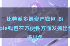 比特派多链资产钱包 Bitpie钱包在方便性方面发扬出色